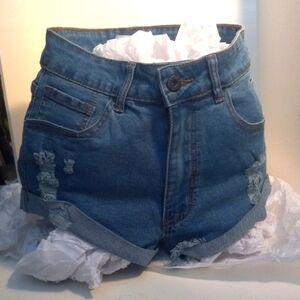 JW signature distressed shorts USA M